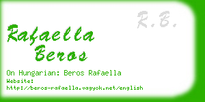 rafaella beros business card